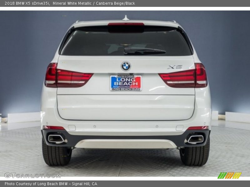 Mineral White Metallic / Canberra Beige/Black 2018 BMW X5 sDrive35i