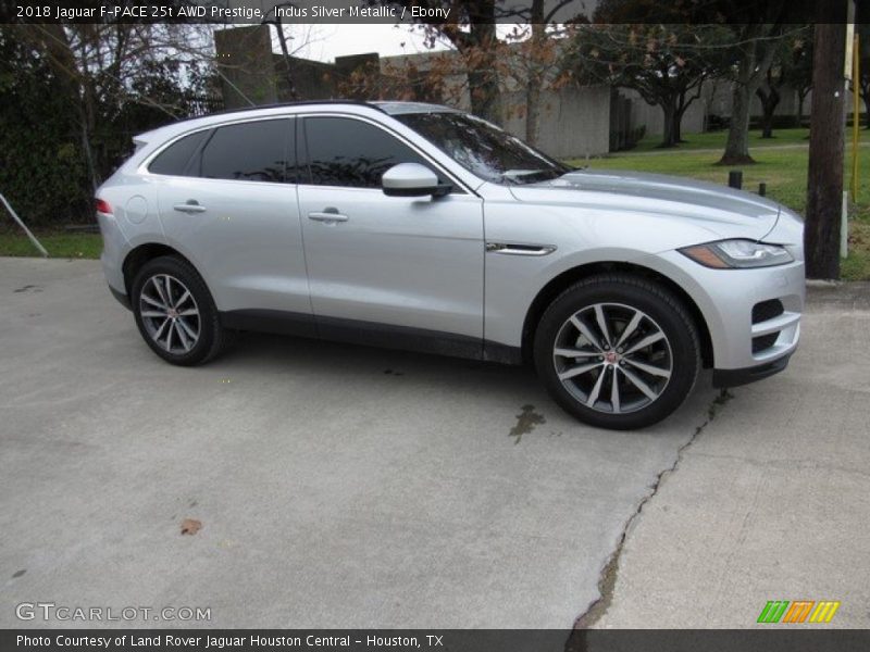 Indus Silver Metallic / Ebony 2018 Jaguar F-PACE 25t AWD Prestige