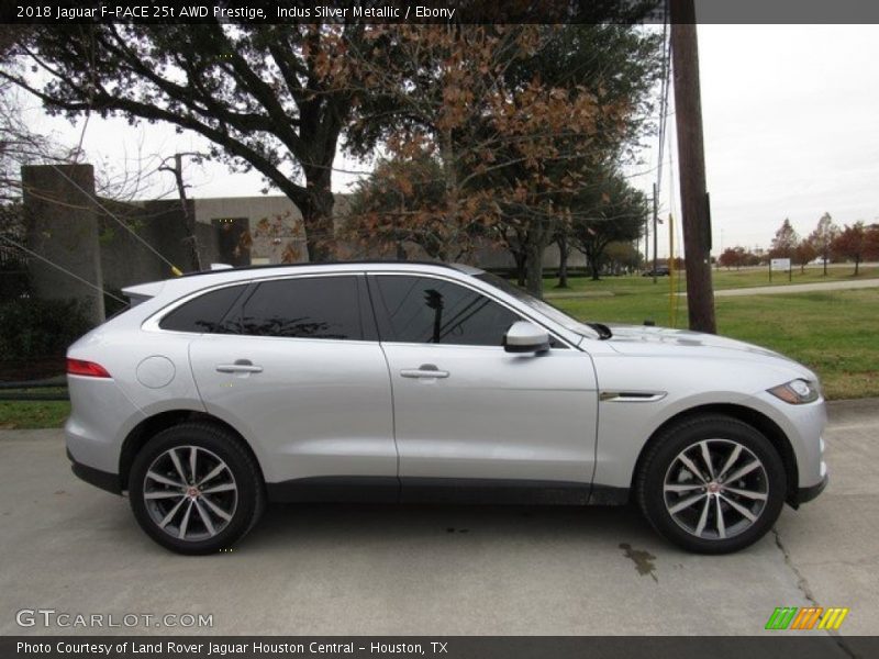 Indus Silver Metallic / Ebony 2018 Jaguar F-PACE 25t AWD Prestige