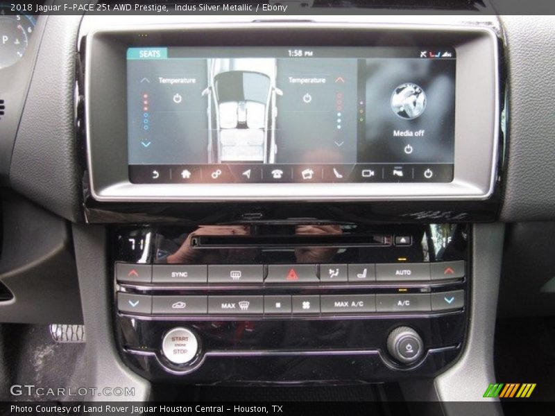 Indus Silver Metallic / Ebony 2018 Jaguar F-PACE 25t AWD Prestige