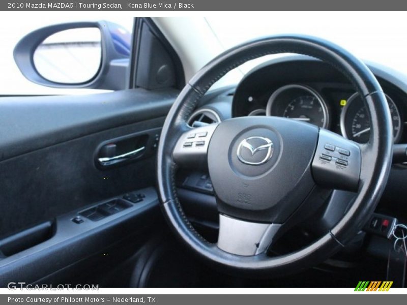 Kona Blue Mica / Black 2010 Mazda MAZDA6 i Touring Sedan