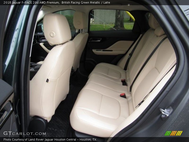 Rear Seat of 2018 F-PACE 20d AWD Premium