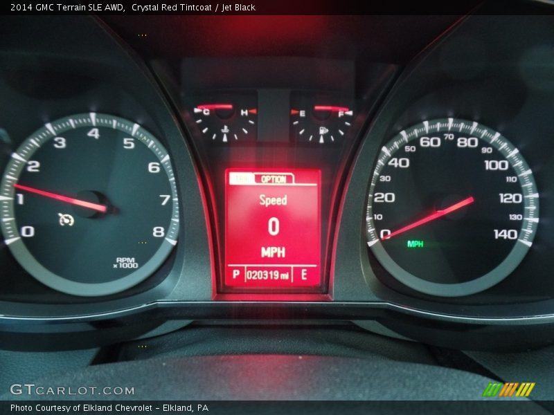 Crystal Red Tintcoat / Jet Black 2014 GMC Terrain SLE AWD