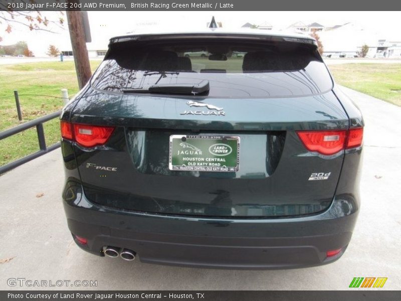 British Racing Green Metallic / Latte 2018 Jaguar F-PACE 20d AWD Premium