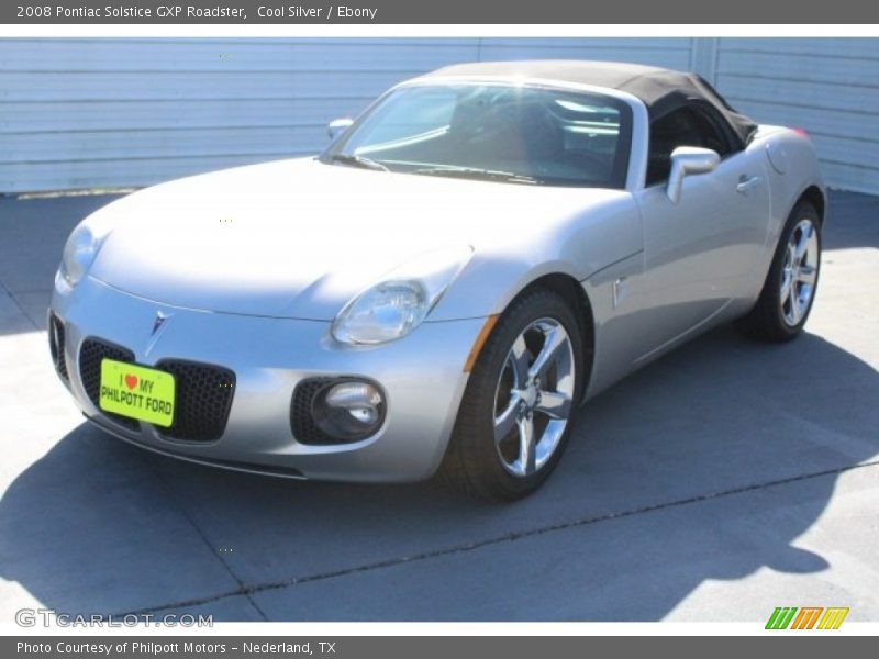 Cool Silver / Ebony 2008 Pontiac Solstice GXP Roadster