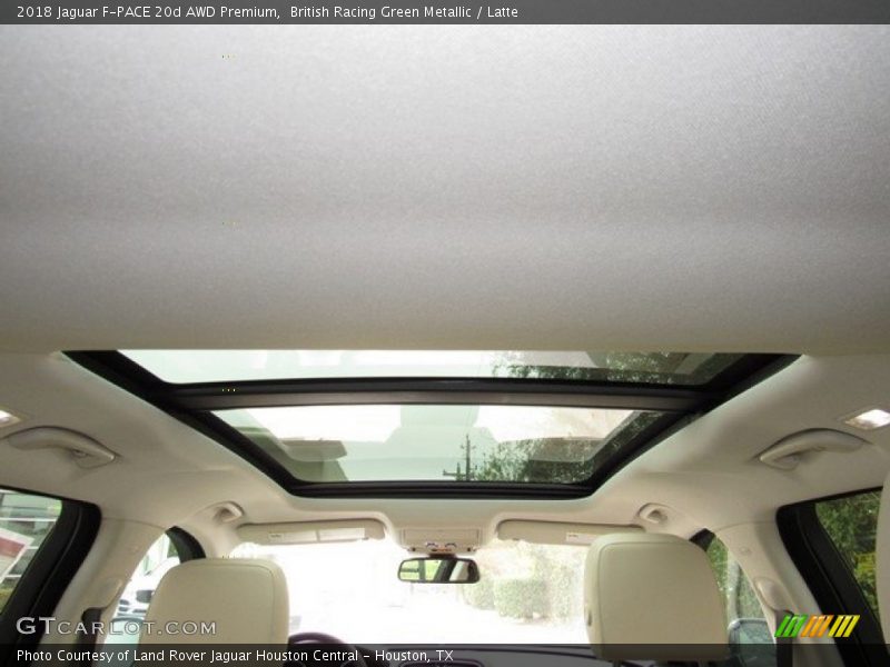 Sunroof of 2018 F-PACE 20d AWD Premium