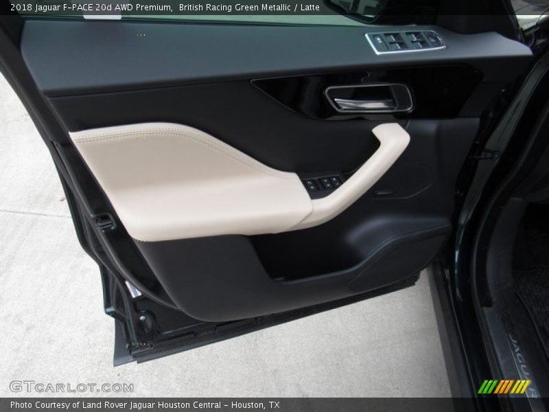 British Racing Green Metallic / Latte 2018 Jaguar F-PACE 20d AWD Premium