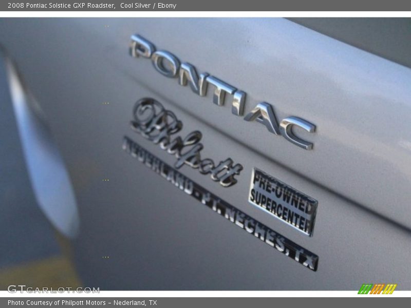 Cool Silver / Ebony 2008 Pontiac Solstice GXP Roadster