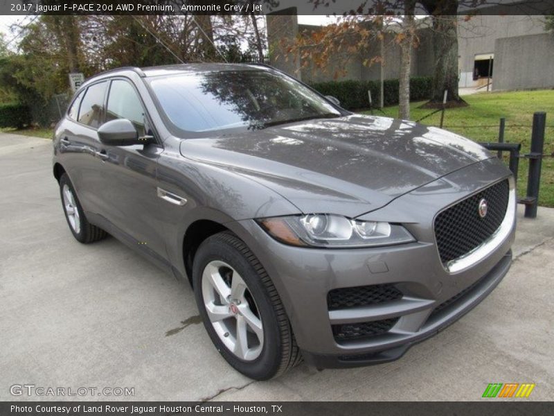 Ammonite Grey / Jet 2017 Jaguar F-PACE 20d AWD Premium