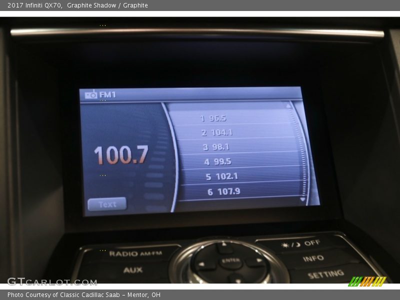 Audio System of 2017 QX70 