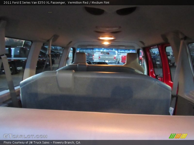 Vermillion Red / Medium Flint 2011 Ford E Series Van E350 XL Passenger