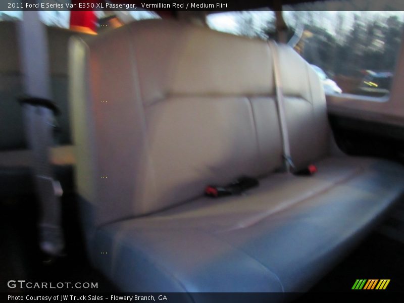 Vermillion Red / Medium Flint 2011 Ford E Series Van E350 XL Passenger