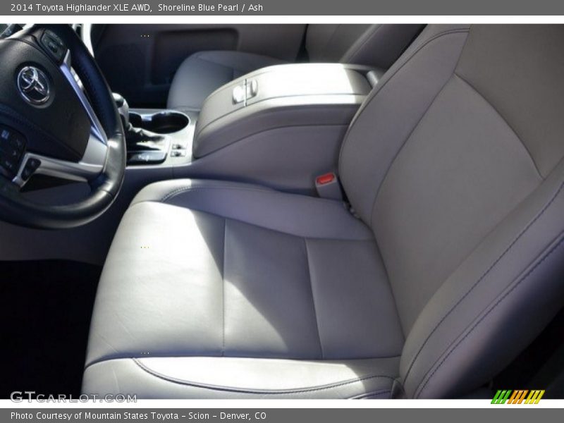 Shoreline Blue Pearl / Ash 2014 Toyota Highlander XLE AWD