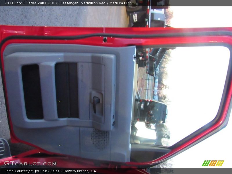 Vermillion Red / Medium Flint 2011 Ford E Series Van E350 XL Passenger