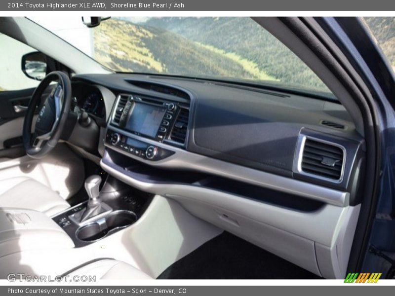 Shoreline Blue Pearl / Ash 2014 Toyota Highlander XLE AWD