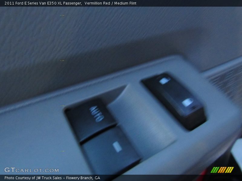 Vermillion Red / Medium Flint 2011 Ford E Series Van E350 XL Passenger