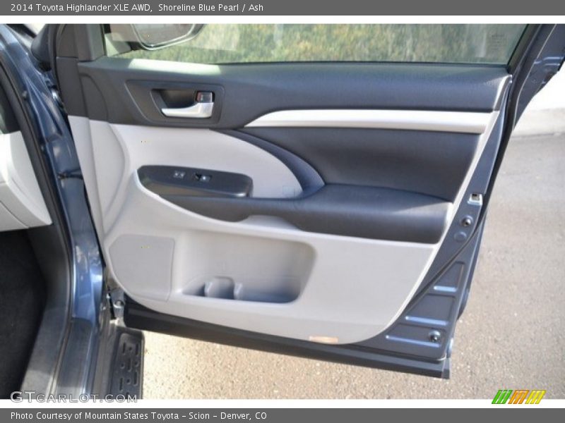Shoreline Blue Pearl / Ash 2014 Toyota Highlander XLE AWD