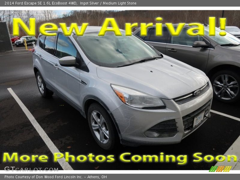 Ingot Silver / Medium Light Stone 2014 Ford Escape SE 1.6L EcoBoost 4WD