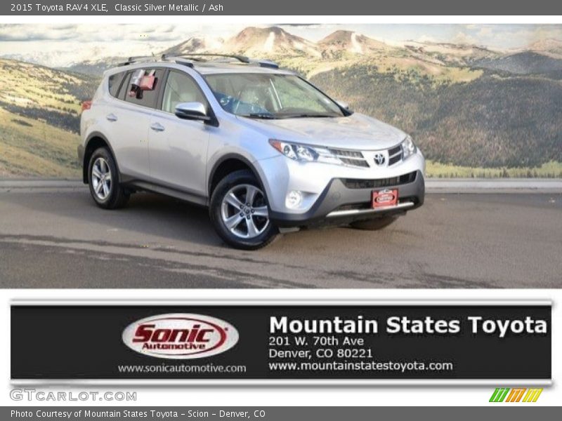 Classic Silver Metallic / Ash 2015 Toyota RAV4 XLE