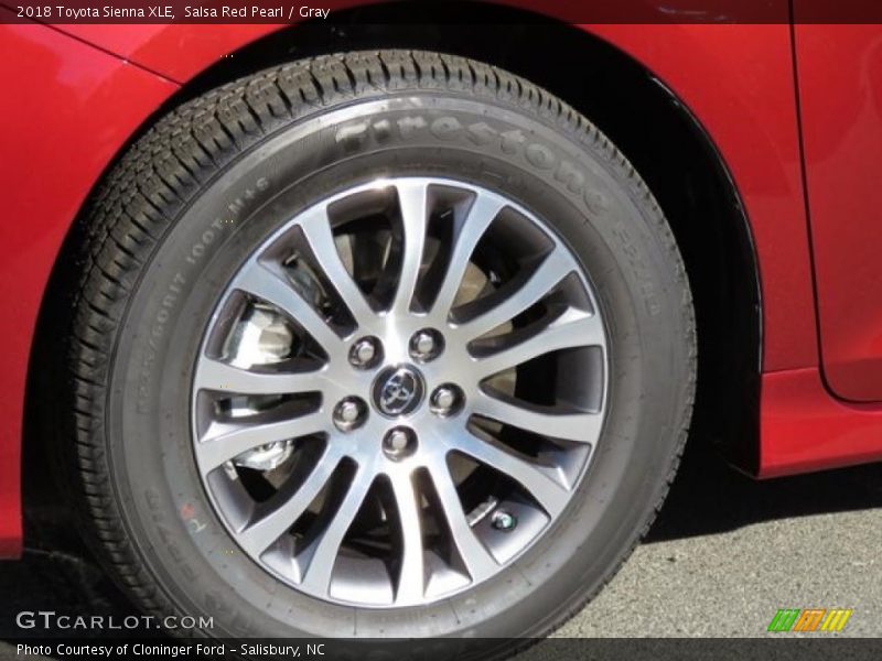 Salsa Red Pearl / Gray 2018 Toyota Sienna XLE