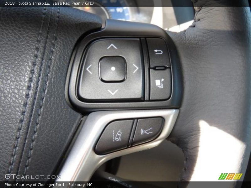 Salsa Red Pearl / Gray 2018 Toyota Sienna XLE