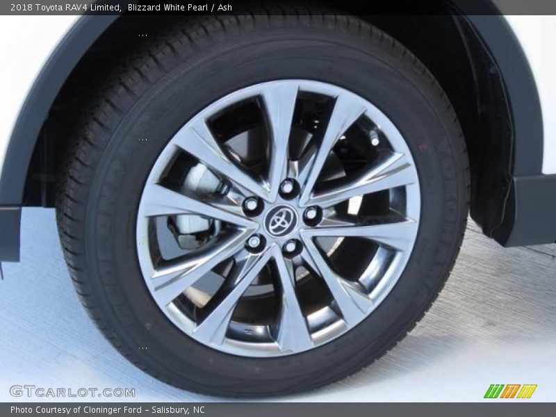 Blizzard White Pearl / Ash 2018 Toyota RAV4 Limited