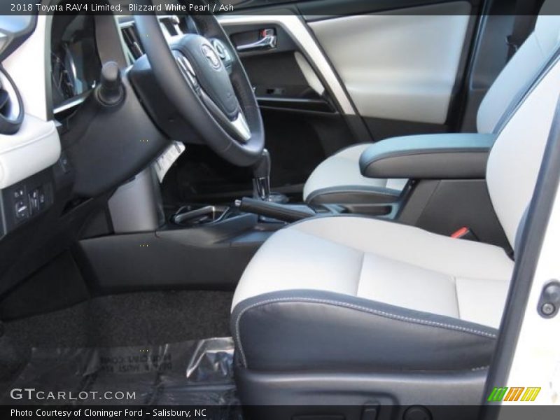 Blizzard White Pearl / Ash 2018 Toyota RAV4 Limited