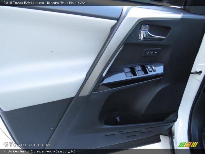 Blizzard White Pearl / Ash 2018 Toyota RAV4 Limited