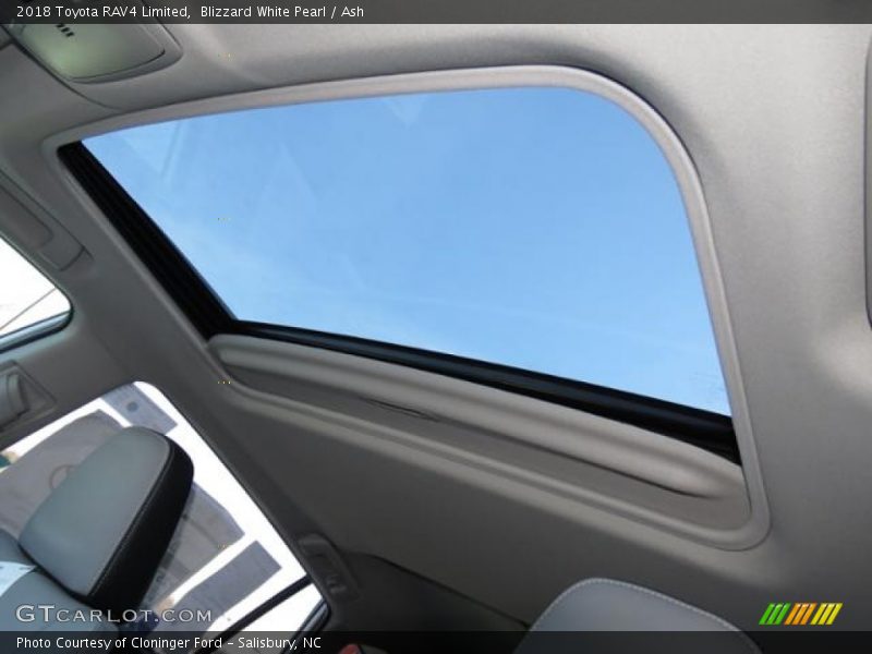 Blizzard White Pearl / Ash 2018 Toyota RAV4 Limited