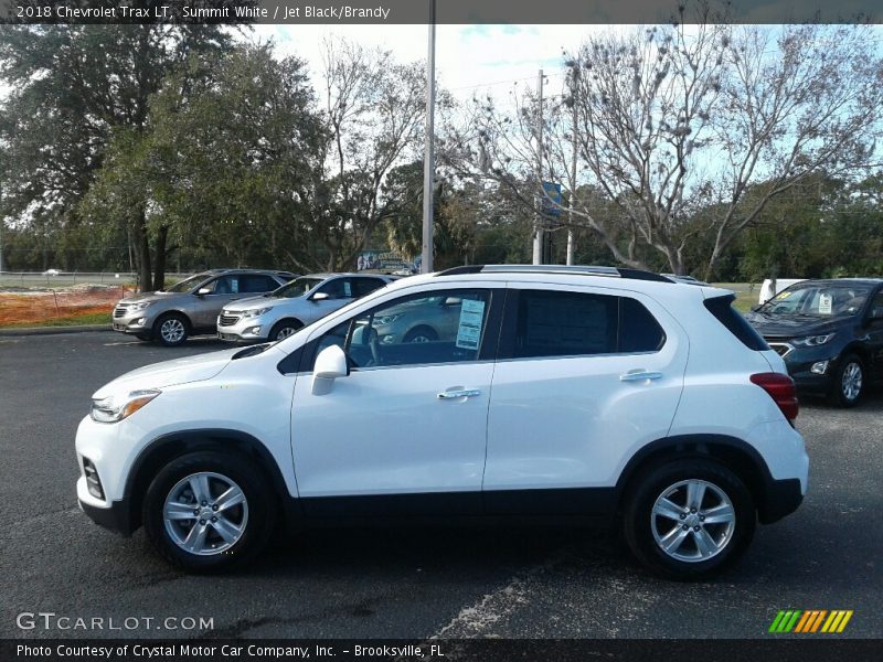 Summit White / Jet Black/Brandy 2018 Chevrolet Trax LT