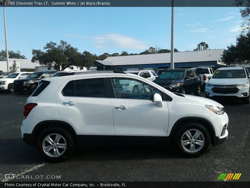 Summit White / Jet Black/Brandy 2018 Chevrolet Trax LT