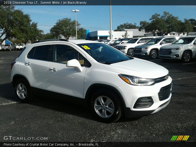Summit White / Jet Black/Brandy 2018 Chevrolet Trax LT