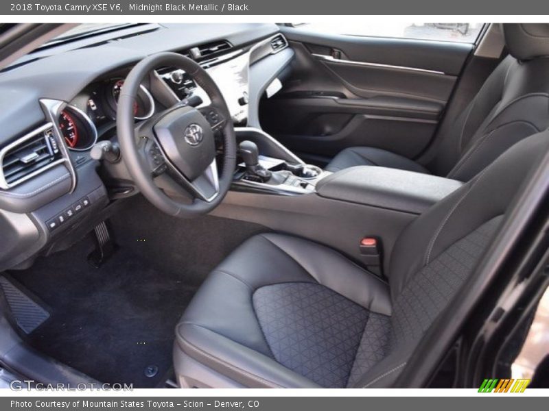 Midnight Black Metallic / Black 2018 Toyota Camry XSE V6