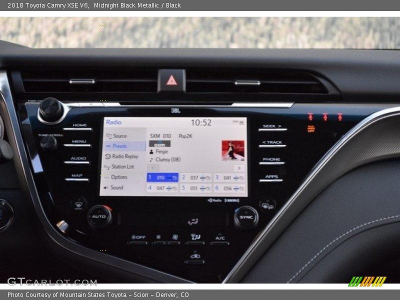 Midnight Black Metallic / Black 2018 Toyota Camry XSE V6