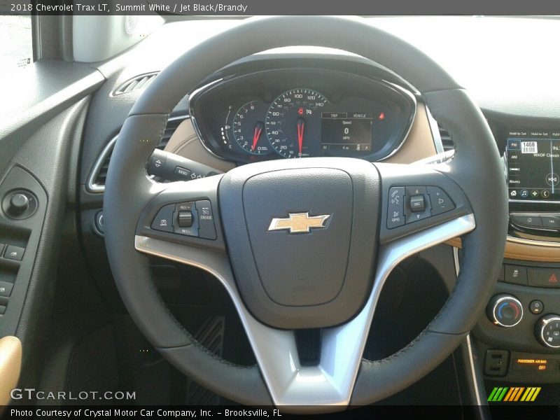 Summit White / Jet Black/Brandy 2018 Chevrolet Trax LT