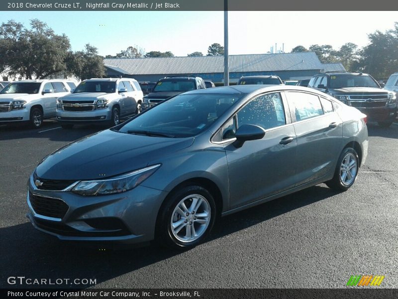 Nightfall Gray Metallic / Jet Black 2018 Chevrolet Cruze LT