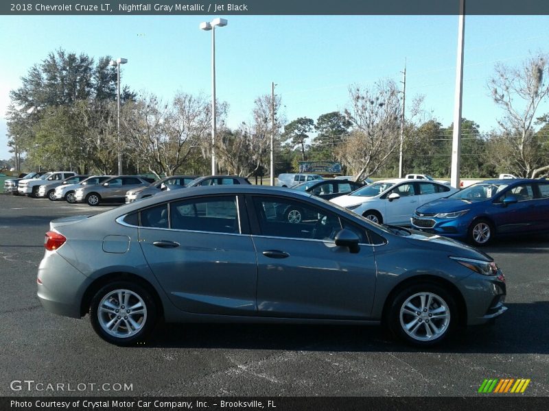 Nightfall Gray Metallic / Jet Black 2018 Chevrolet Cruze LT