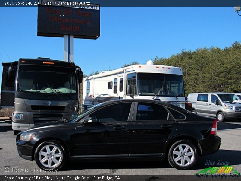 Black / Dark Beige/Quartz 2006 Volvo S40 2.4i
