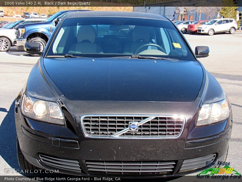 Black / Dark Beige/Quartz 2006 Volvo S40 2.4i