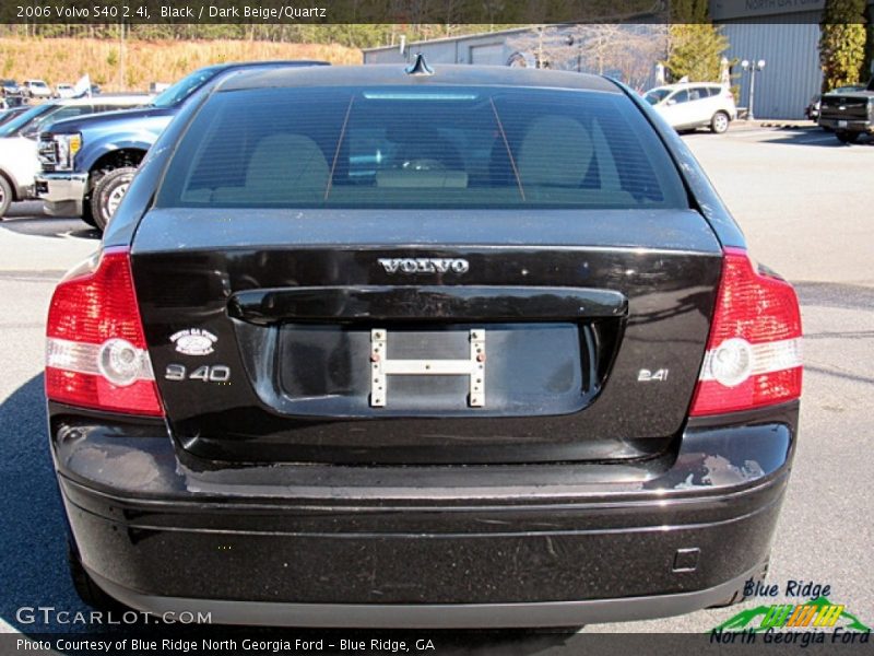 Black / Dark Beige/Quartz 2006 Volvo S40 2.4i