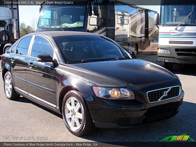 Black / Dark Beige/Quartz 2006 Volvo S40 2.4i