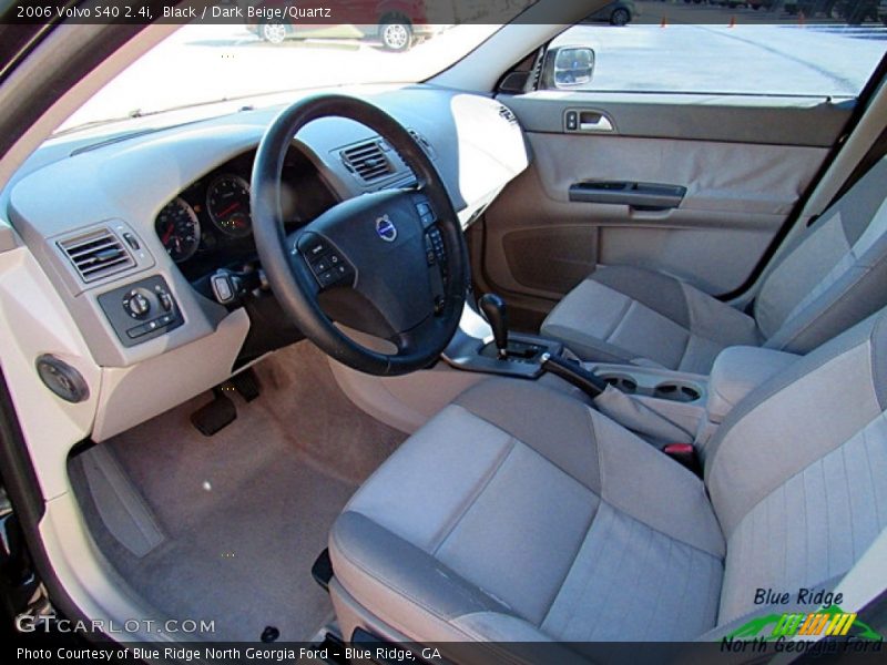 Black / Dark Beige/Quartz 2006 Volvo S40 2.4i