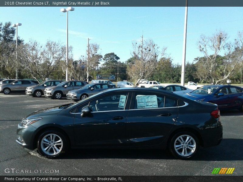 Nightfall Gray Metallic / Jet Black 2018 Chevrolet Cruze LT