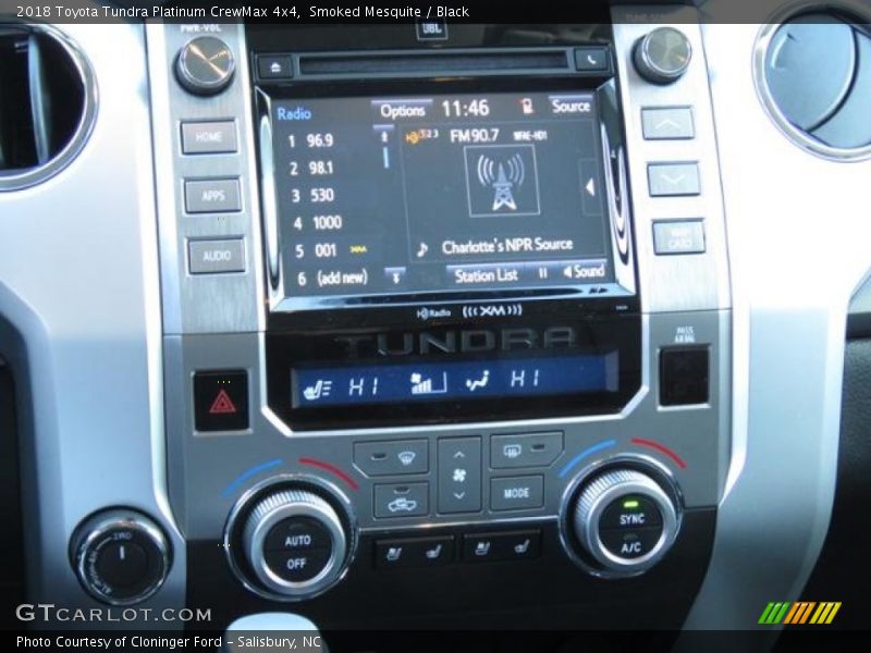 Smoked Mesquite / Black 2018 Toyota Tundra Platinum CrewMax 4x4