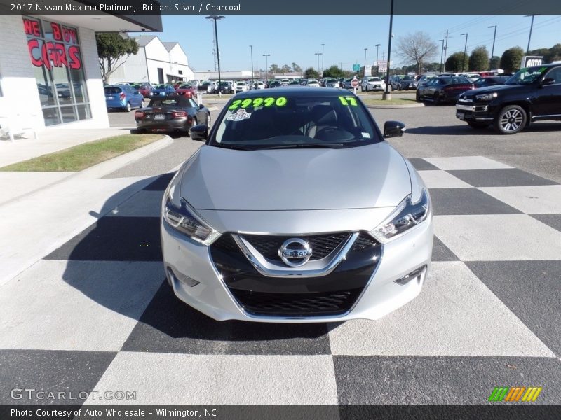 Brilliant Silver / Charcoal 2017 Nissan Maxima Platinum