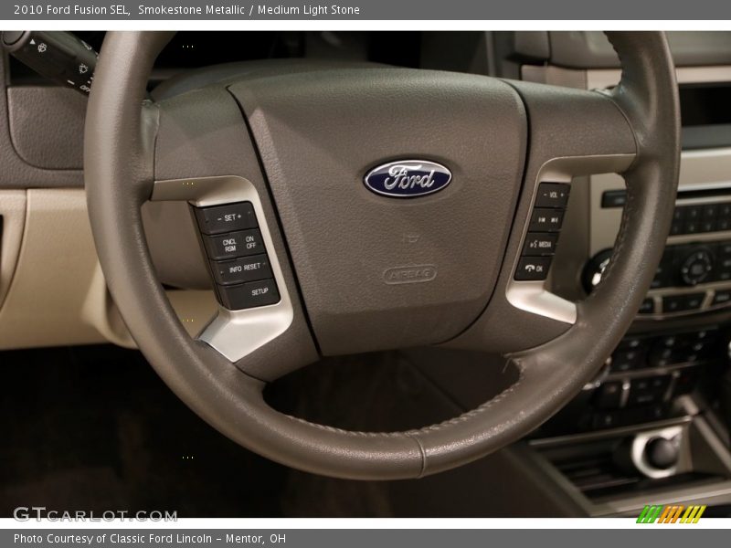 Smokestone Metallic / Medium Light Stone 2010 Ford Fusion SEL