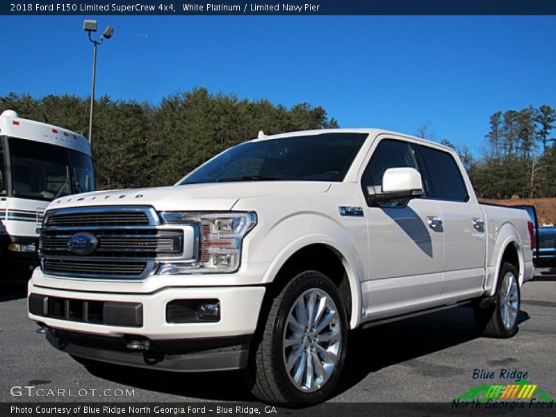 White Platinum / Limited Navy Pier 2018 Ford F150 Limited SuperCrew 4x4