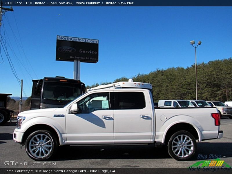 White Platinum / Limited Navy Pier 2018 Ford F150 Limited SuperCrew 4x4