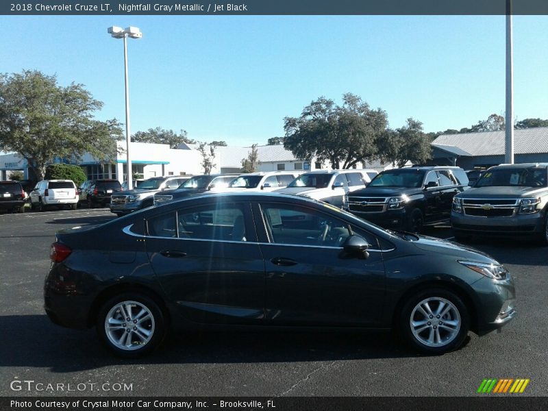 Nightfall Gray Metallic / Jet Black 2018 Chevrolet Cruze LT