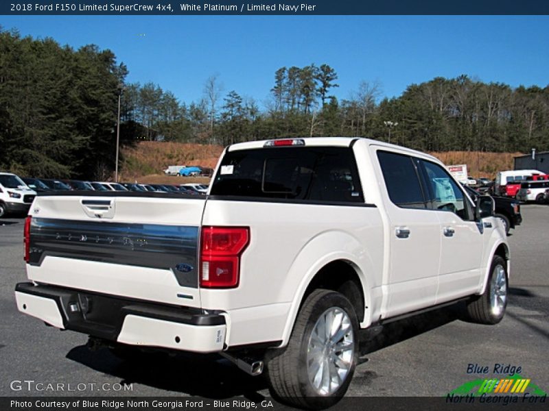 White Platinum / Limited Navy Pier 2018 Ford F150 Limited SuperCrew 4x4